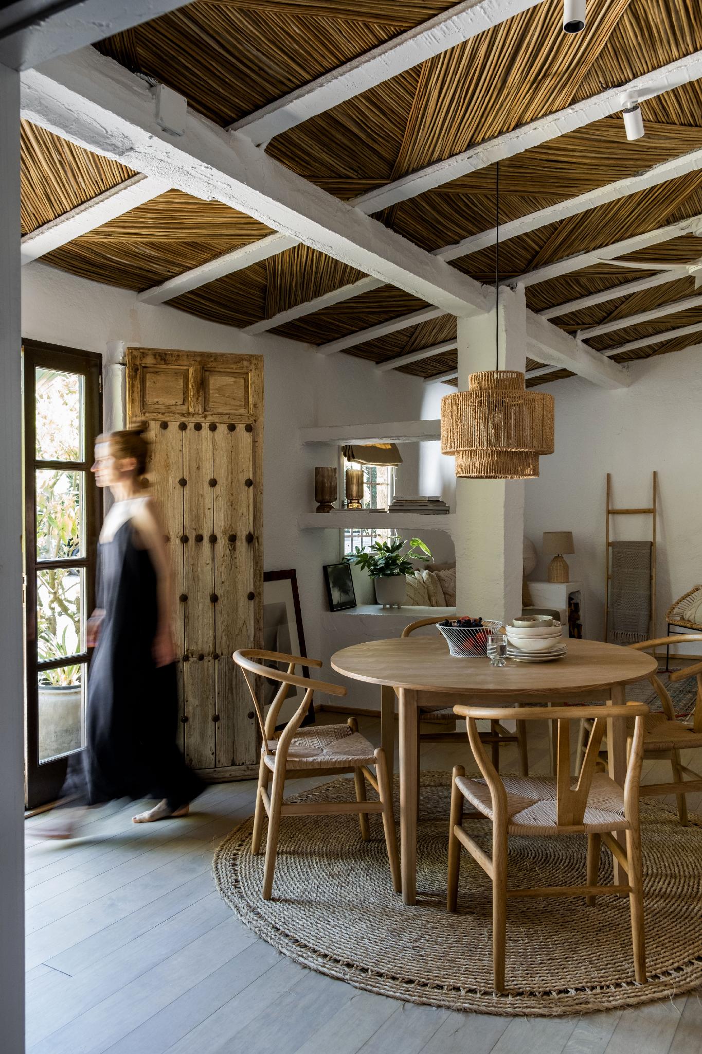 Escada decorativa de bambu 43×4×170cm Andrea House