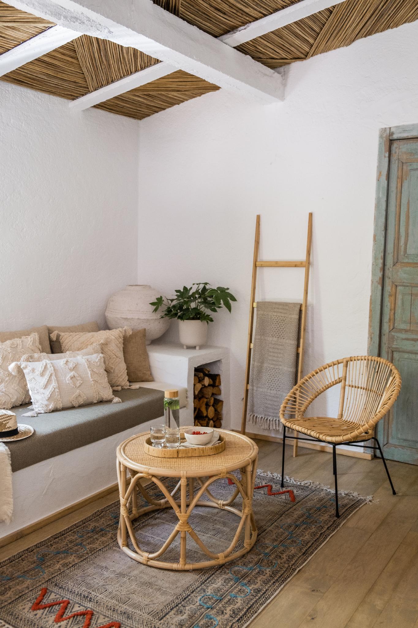 Escada decorativa de bambu 43×4×170cm Andrea House