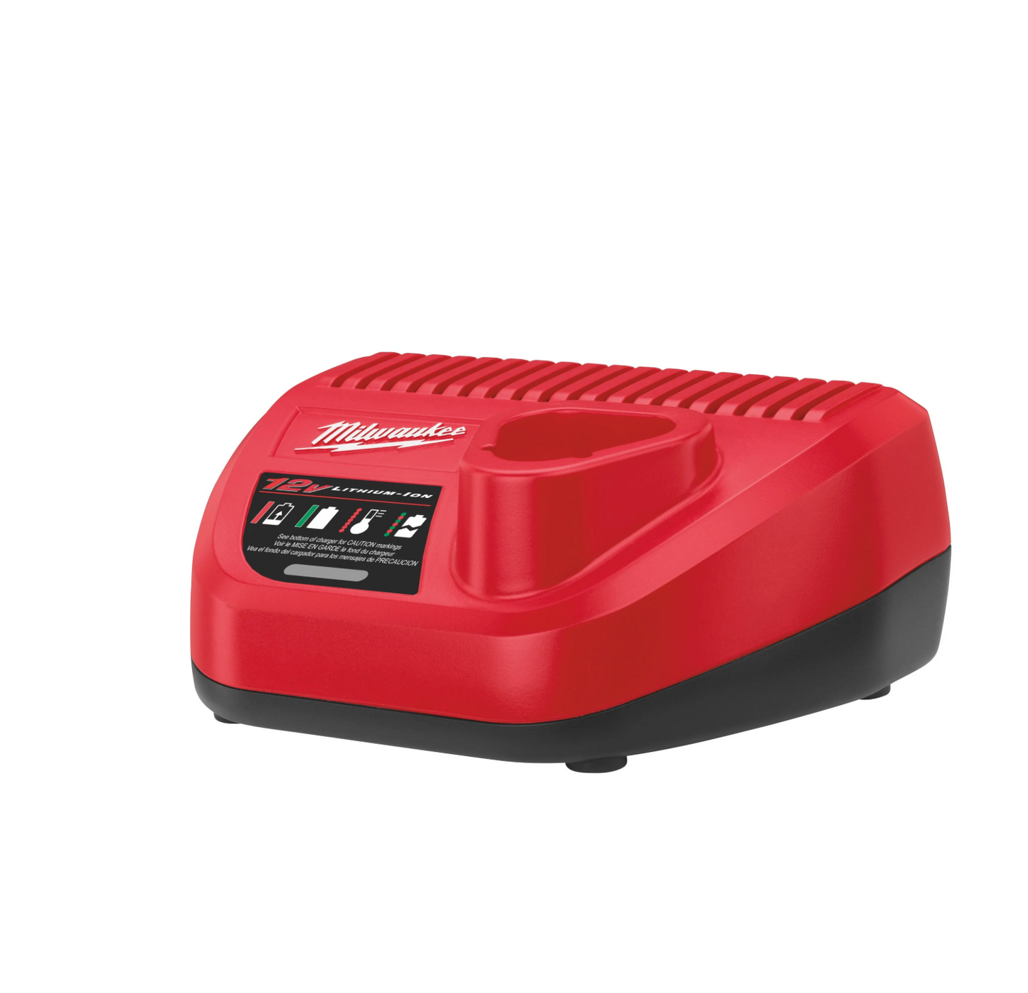 Broca de percussão subcompacta M12 + Bateria 2Ah + Carregador + Mala Milwaukee M12 BLPDRC-202C