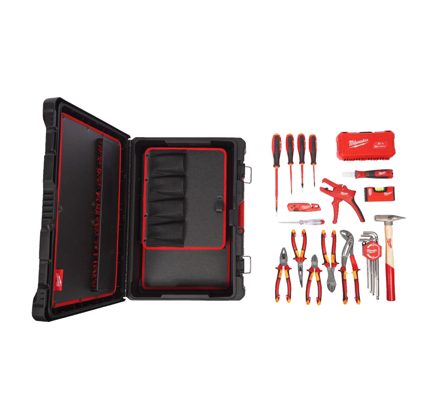 Conjunto para eletricista PACKOUT 62 peças Milwaukee