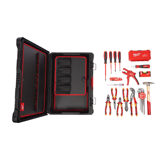 Conjunto para eletricista PACKOUT 62 peças Milwaukee