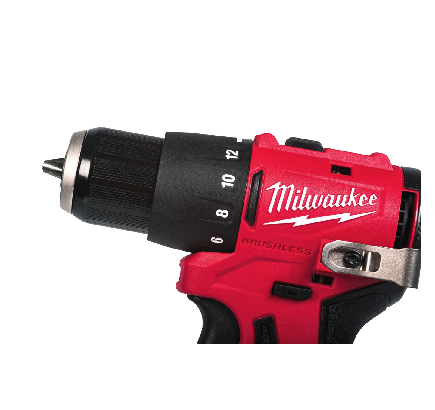 Broca de percussão subcompacta M12 + Bateria 2Ah + Carregador + Mala Milwaukee M12 BLPDRC-202C