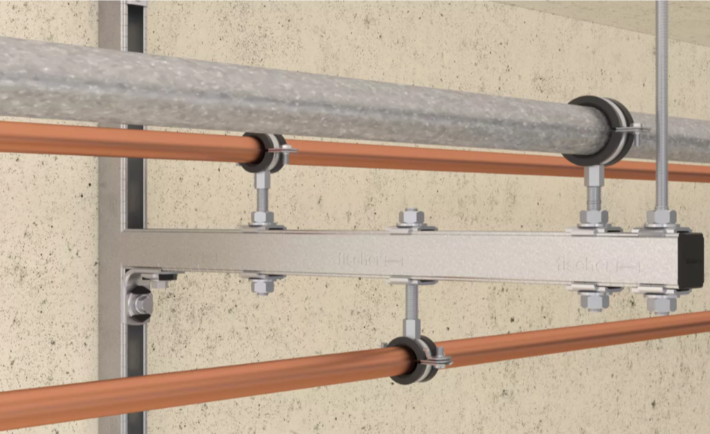 Braçadeira para tubos FRS-L 156-163 M8/M10 Universal Fischer