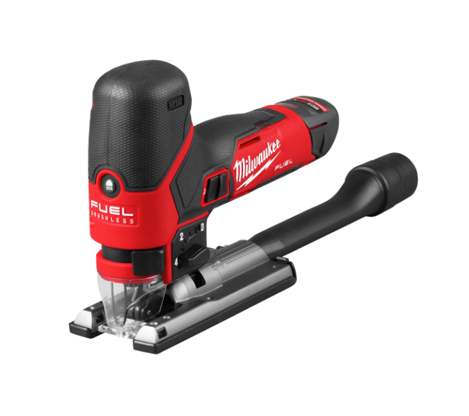 Serra tico-tico subcompacta M12 Fuel + bateria de 2 Ah + bateria de 4 Ah + carregador + mala Milwaukee M12 FJS-422X