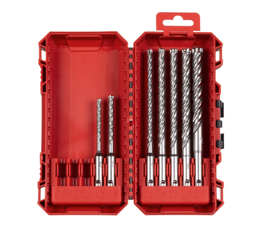 Conjunto de 7 brocas SDS-Plus de 4 cortes MX4 NG Milwaukee