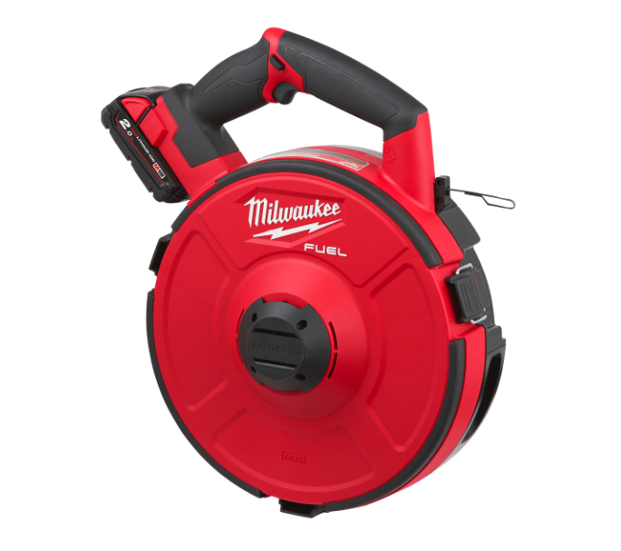 Passa-cabos de aço M18 Fuel + 2 baterias de 2 Ah + carregador Milwaukee M18 FPFT-202 36 m ST SET