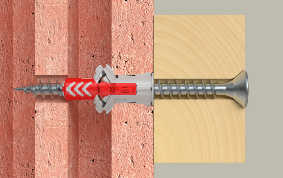 Caixa Taco Duopower 6x30 + Parafuso PowerFast II 4,5x40 Fischer 200 unid.