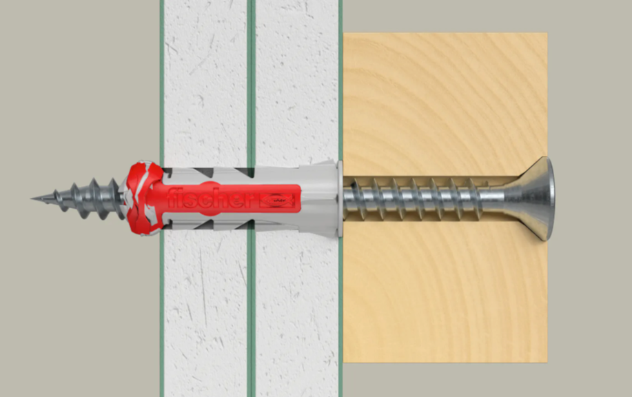 Caixa Taco Duopower 6x30 + Parafuso PowerFast II 4,5x40 Fischer 200 unid.
