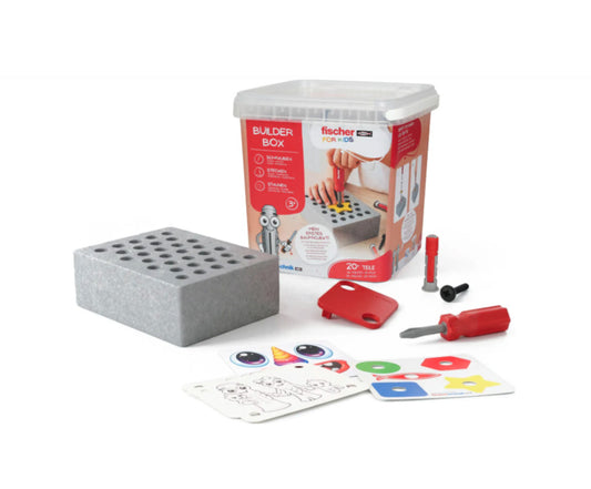 Jogo de construção e aparafusamento infantil Fischer for Kids +3 anos Builder-Box 579435