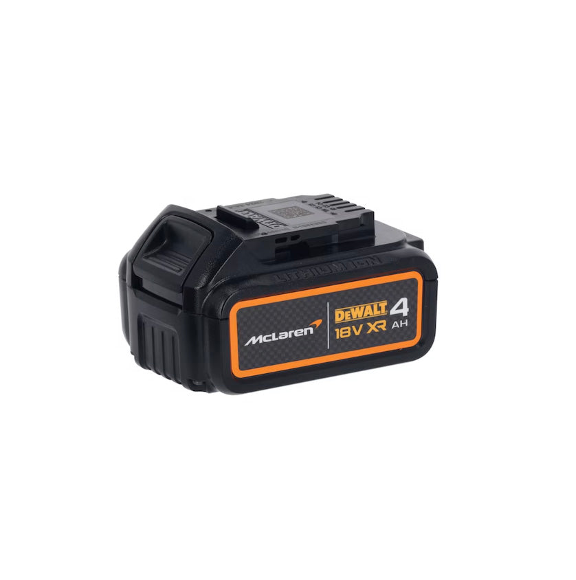 Taladro percutor McLaren 18V 90Nm 13mm con 2 baterías 4Ah + Maletín Dewalt DCD85MM2T