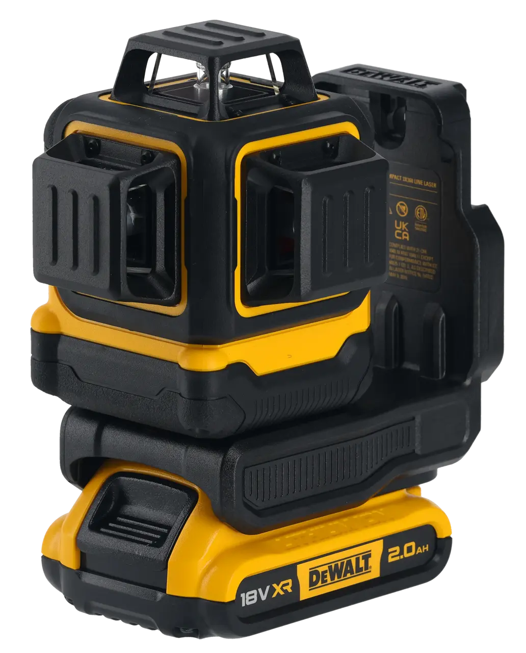 Kit de nível laser VERDE de 3 linhas 360° XR 18 V + berbequim com percussão XR 18 V + 2 baterias de 2 Ah + carregador + mala Dewalt DCLE34031N