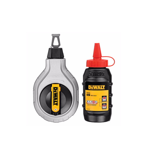 Marcador de linha de giz vermelho Dewalt DWHT47408-0 30m