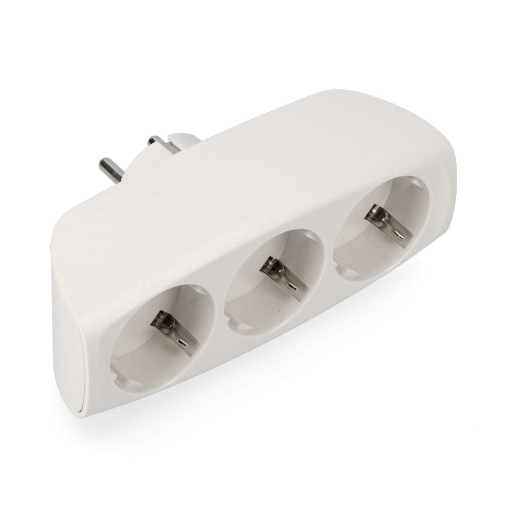 Multiconector T/TL de saída tripla, tipo F, 4,8 mm, máx. 3680 W, EDM