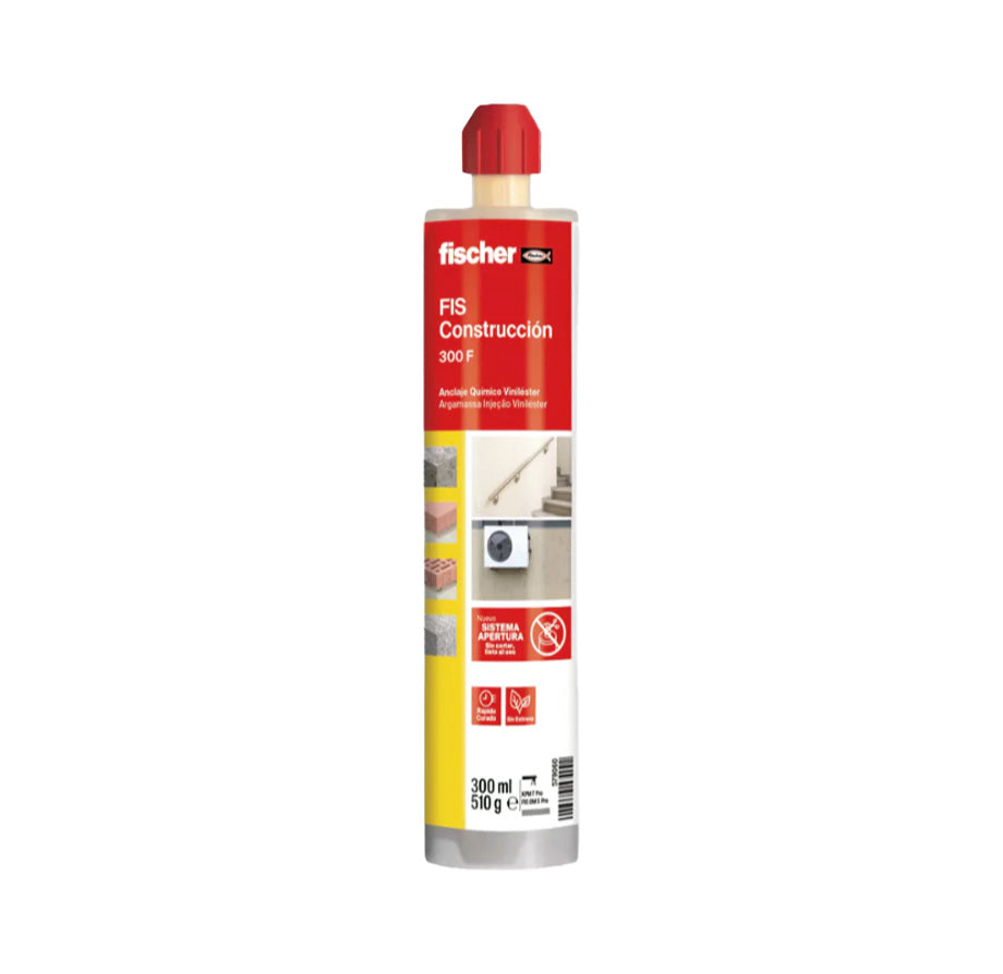 Cartucho Anclaje Químico 300ml FIS Construcción 300F Fischer