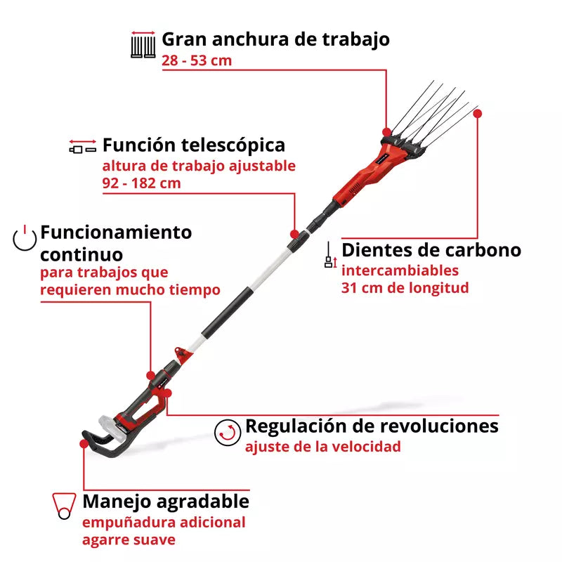 Ceifeira debulhadora de bateria Li-Solo GE-FS 18/53 Einhell