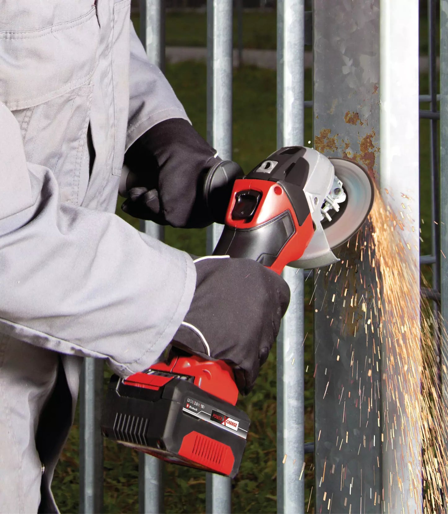 Rebarbadora Einhell TC-AG 18/115 Li de 115 mm e 18 V com bateria e carregador