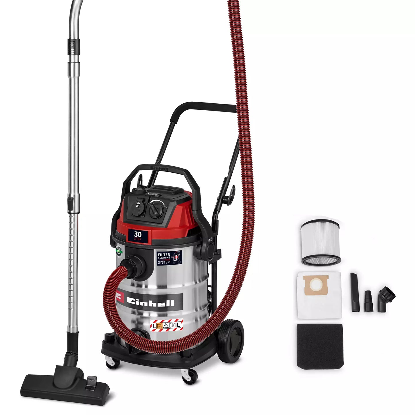 Aspirador para líquidos e sólidos, 30 L, 1150 W, Einhell TE-VC 3080 SACL