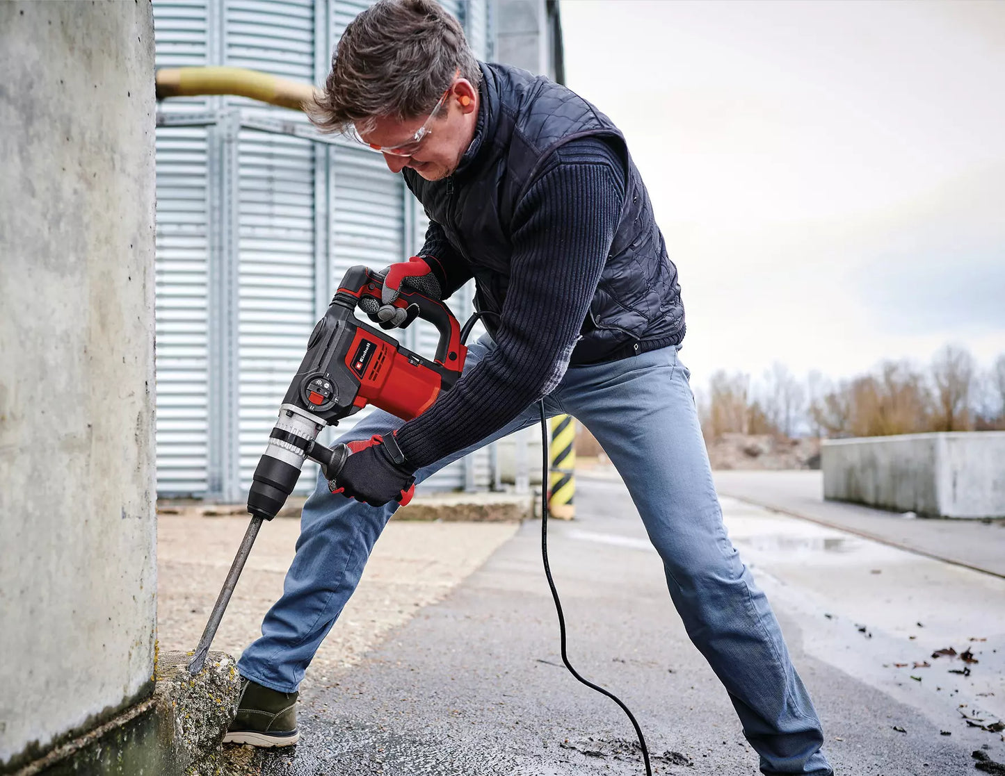 Martelo perfurador SDS-max 1050W 10J Einhell TE-RH 40 3F