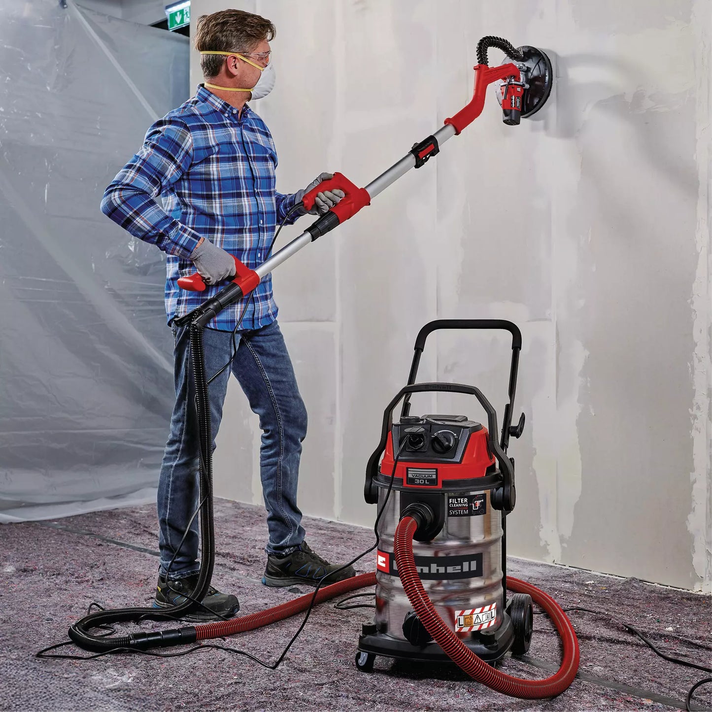 Aspirador para líquidos e sólidos, 30 L, 1150 W, Einhell TE-VC 3080 SACL