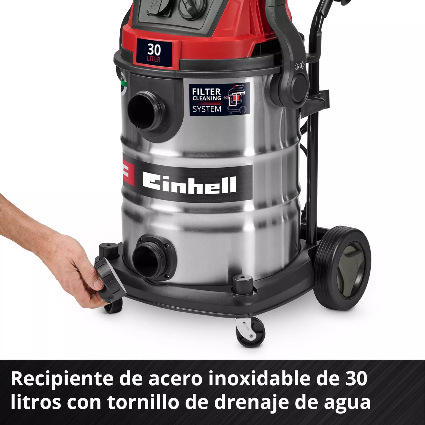 Aspirador para líquidos e sólidos, 30 L, 1150 W, Einhell TE-VC 3080 SACL
