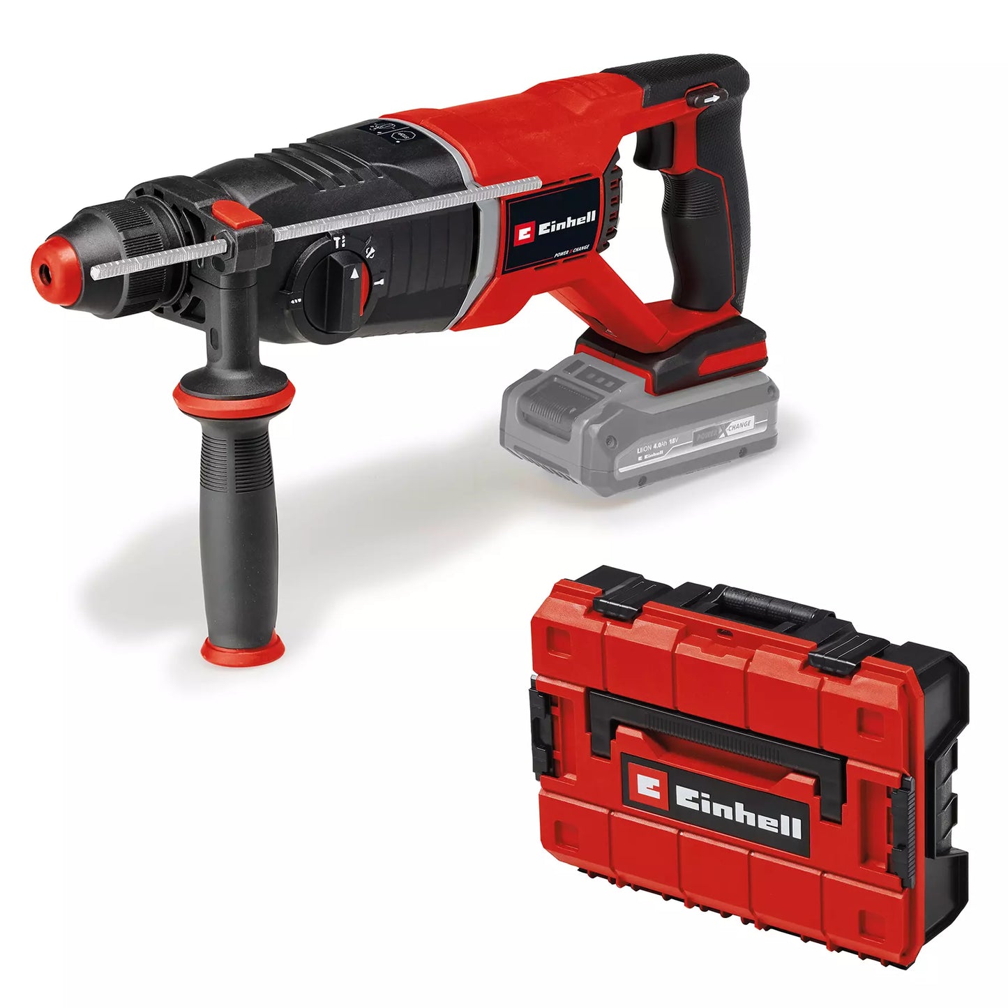 Martillo perforador 18V SDS-Plus 2,6J con maletín Einhell TP-HD 18/26 D Li BL - Solo