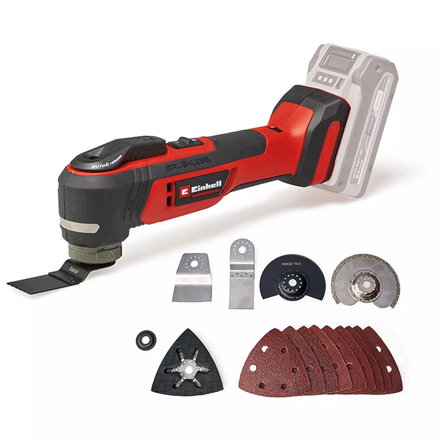 Multiferramenta 18 V 12 peças Einhell TP-MG 18 Li BL – Sem bateria