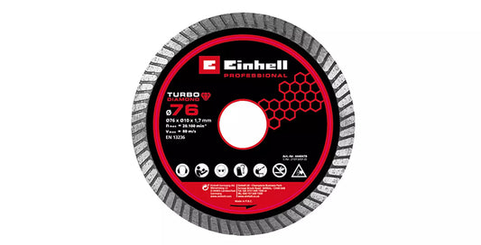 Disco de corte diamantado de 76 mm Einhell