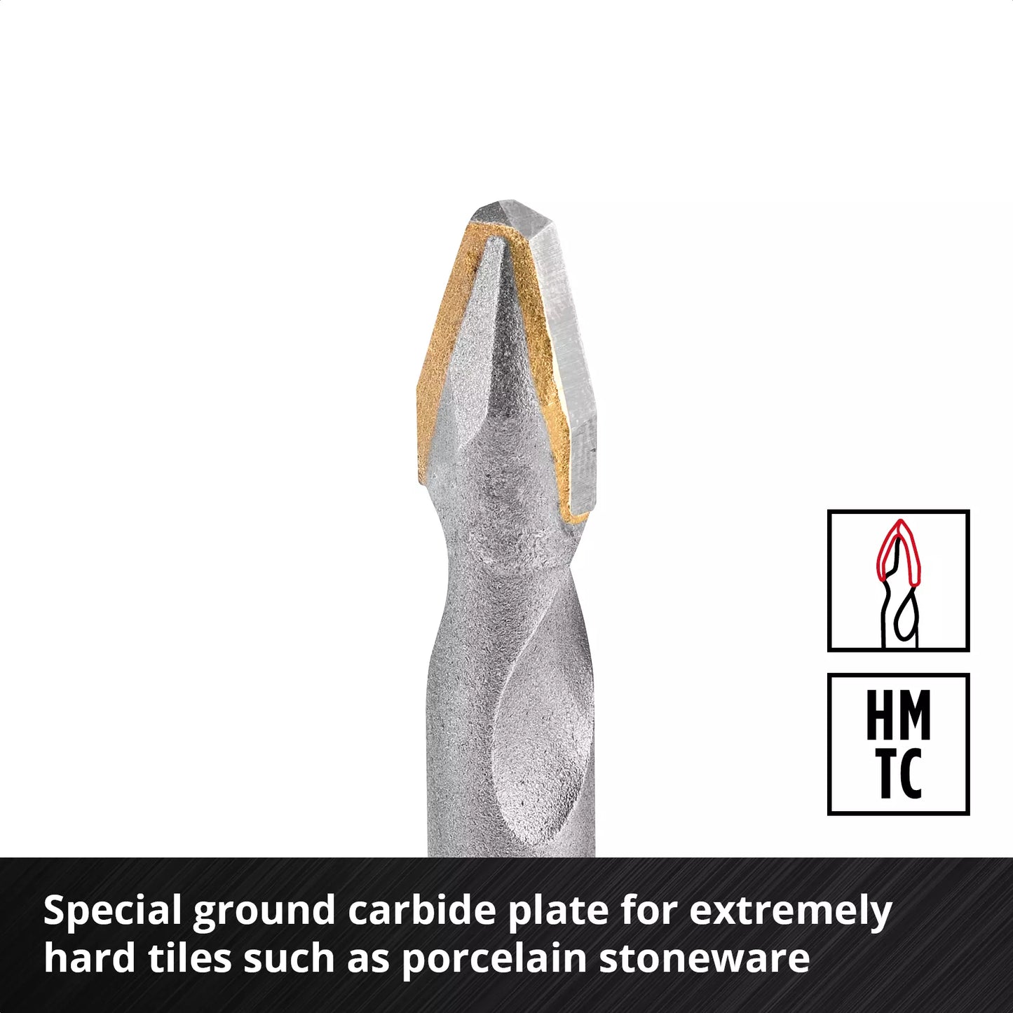 Conjunto de brocas para porcelanato Einhell 4pcs XS-CASE 49051404