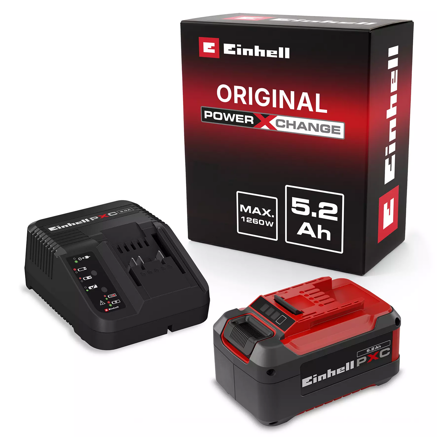 Conjunto de bateria de 5,2 Ah e carregador PXC Einhell