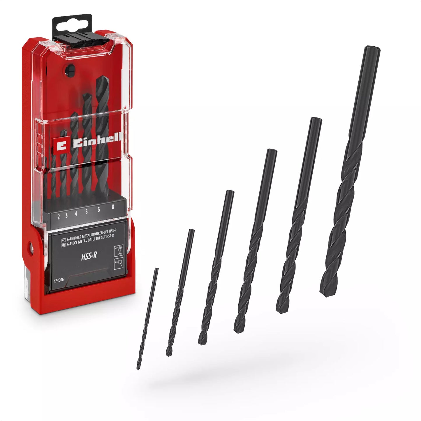 Conjunto de 6 brocas Einhell HSS-R LS 49423006