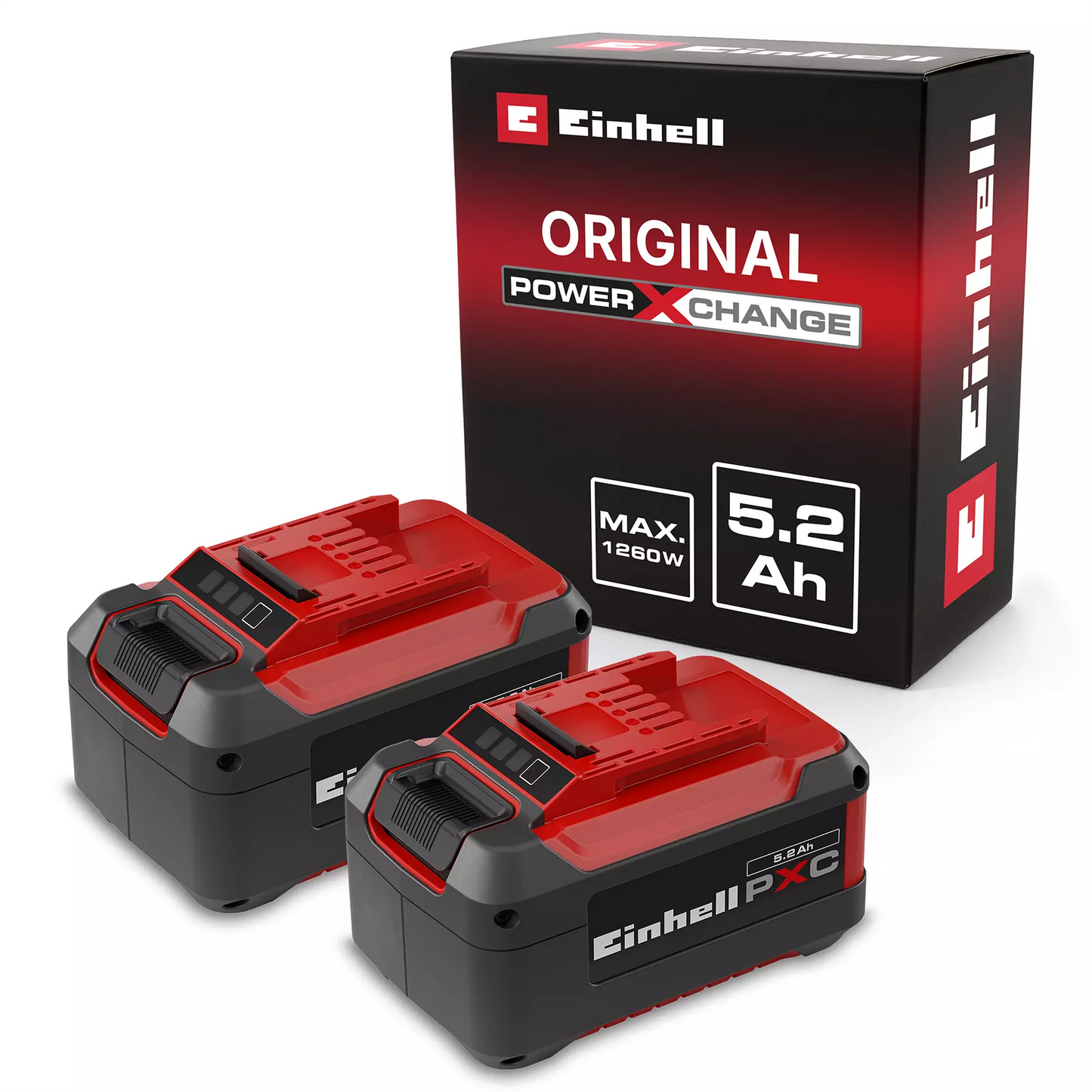 Conjunto de 2 baterias de 5,2 Ah 18 V PXC Einhell