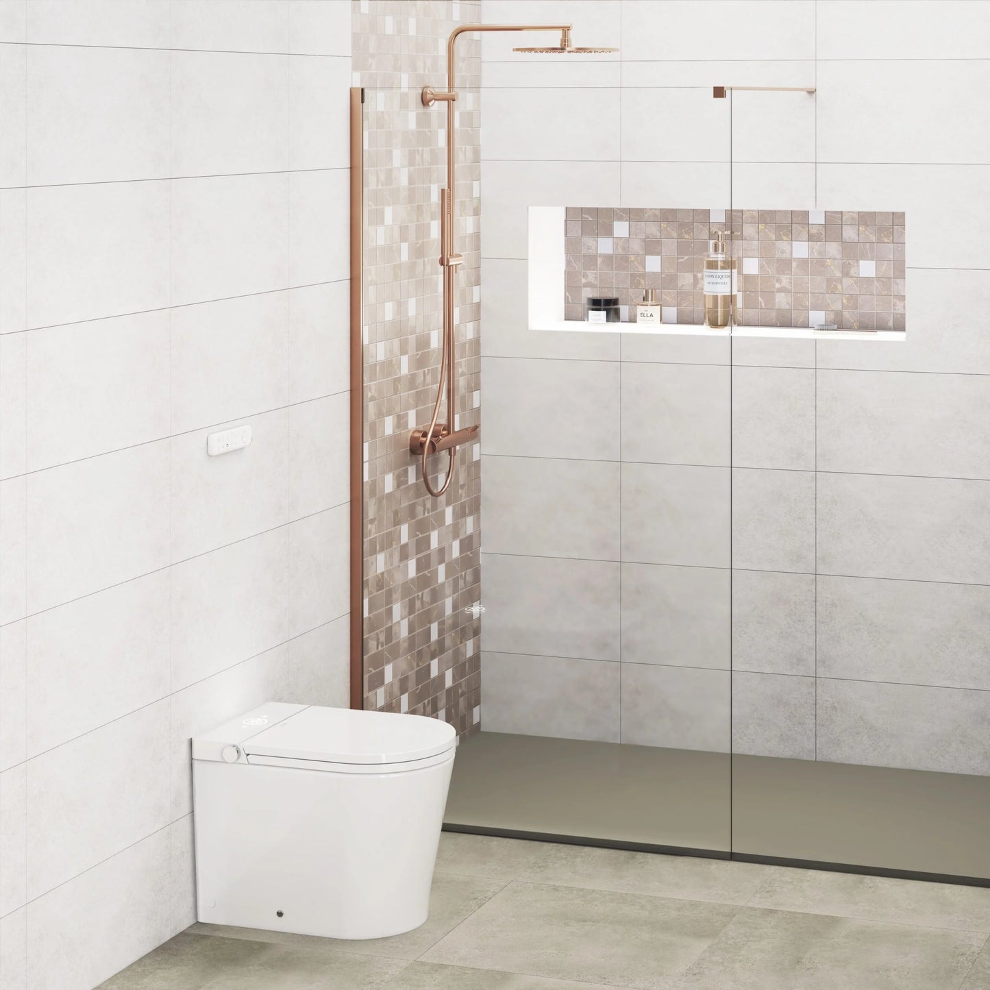 Sanita japonesa com limpeza inteligente Mizubath Rada Suelo Branco