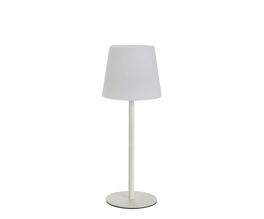 Lâmpada LED sem fios em metal branco Andrea House