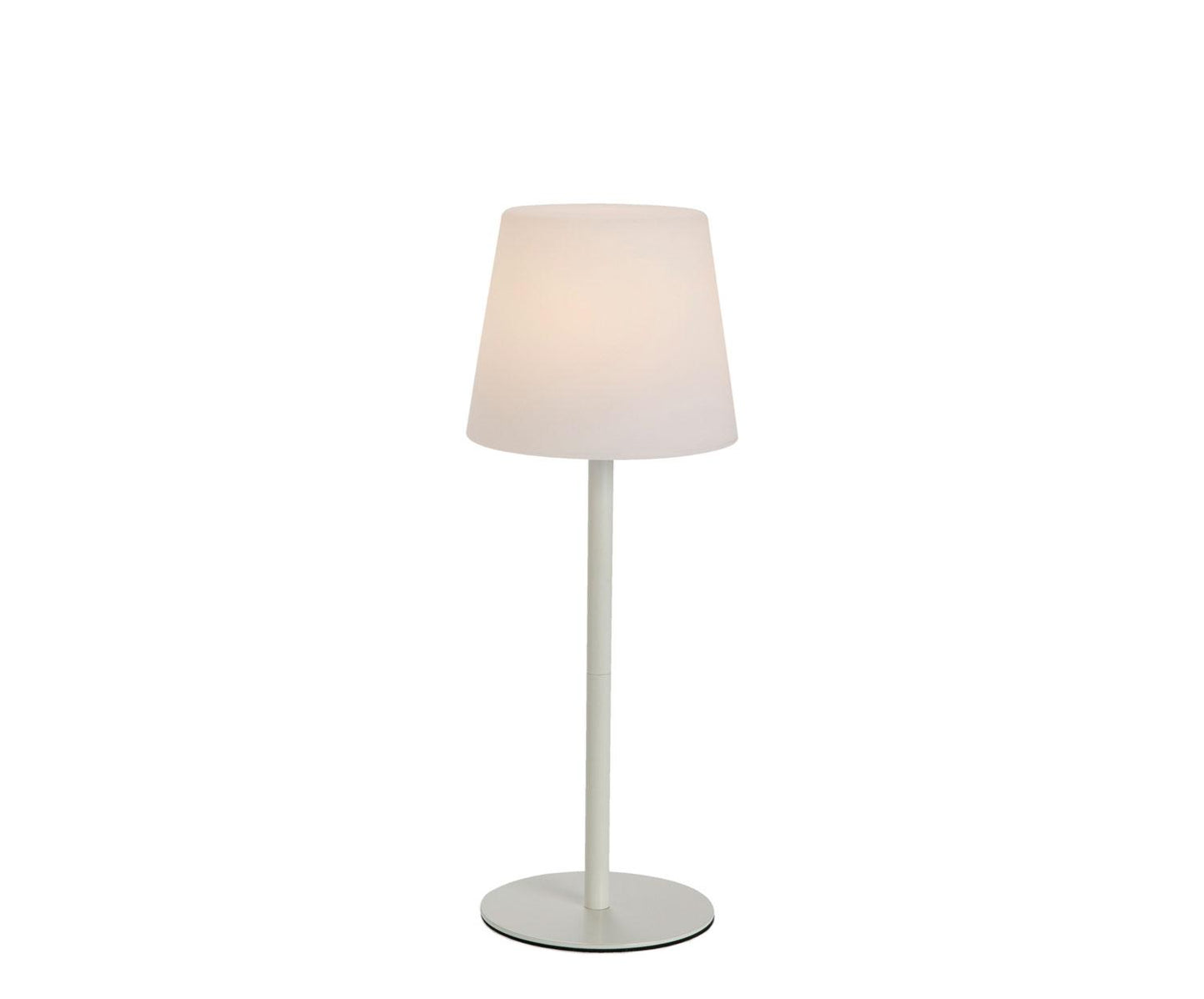Lâmpada LED sem fios em metal branco Andrea House