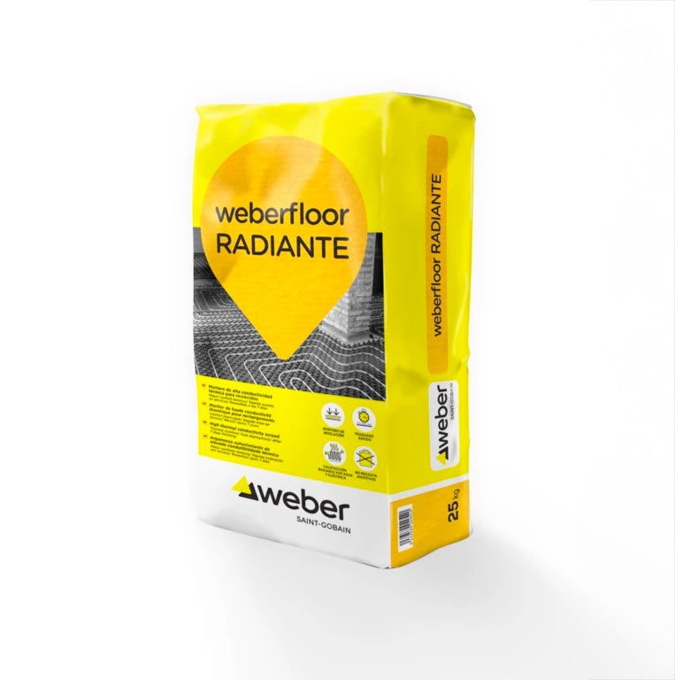 Argamassa autonivelante Weberfloor Radiant Rapid 25kg