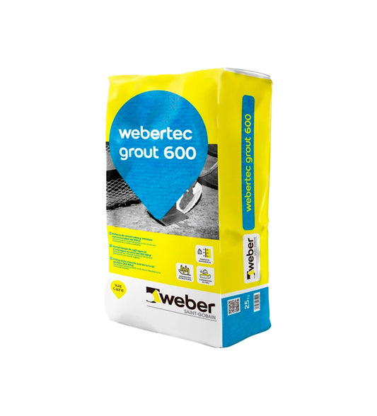 Argamassa fluida de ancoragem estrutural de alta resistência Webertec GROUT 600