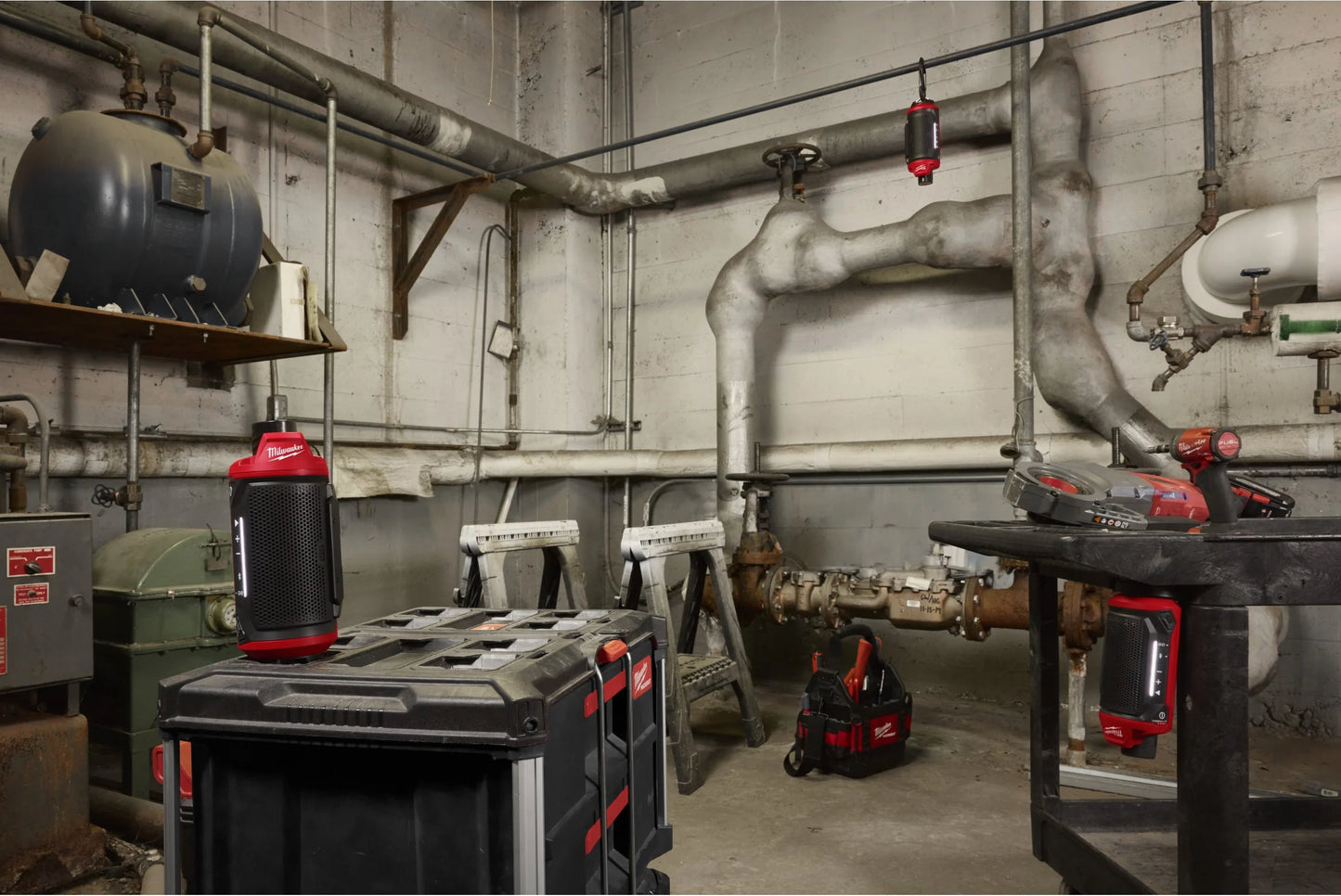 Coluna M12 com Bluetooth compatível com Packout Milwaukee M12 SPEJSG2-0