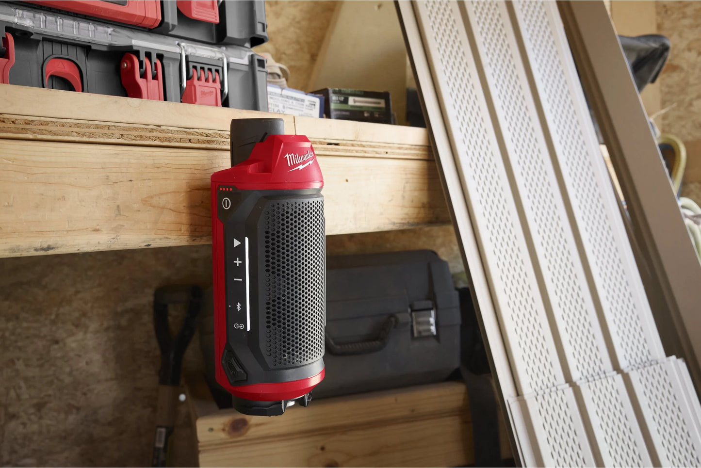 Coluna M12 com Bluetooth compatível com Packout Milwaukee M12 SPEJSG2-0