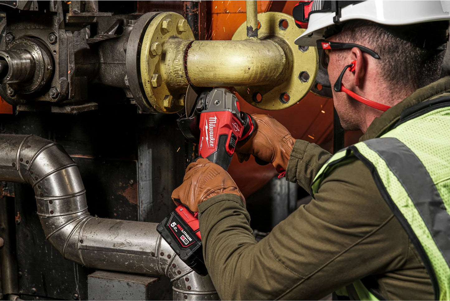 Rebarbadora Fuel ONE-KEY M18 de 125 mm com mala Milwaukee M18 ONEFSAG125XB-0X