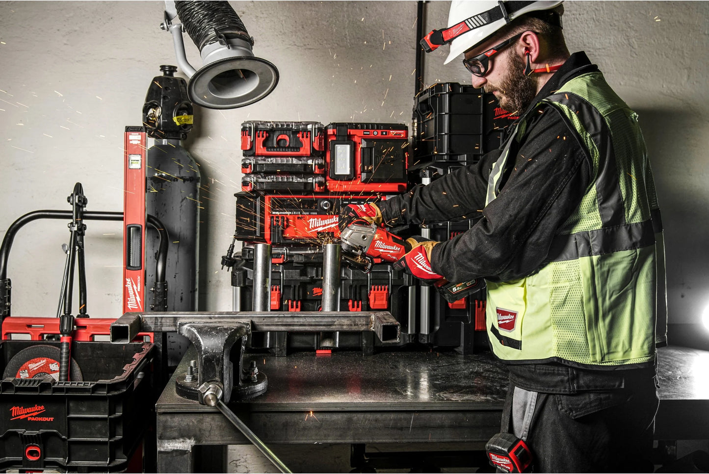 Rebarbadora Fuel ONE-KEY M18 de 125 mm com mala Milwaukee M18 ONEFSAG125XB-0X