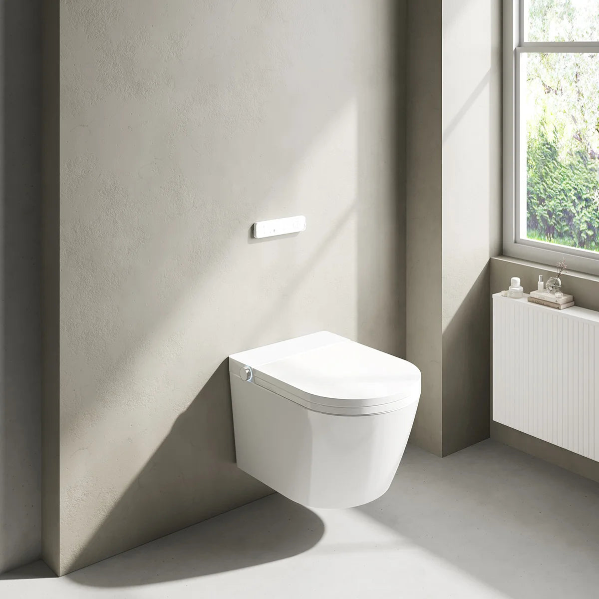Inodoro Japonés con Smart Cleaning Mizubath Rada Suspendido Blanco