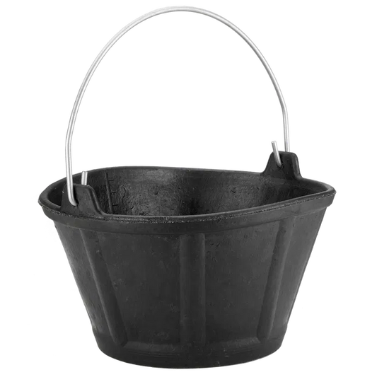 Balde de borracha italiano 10L com pega metálica Bellota BKC10BM
