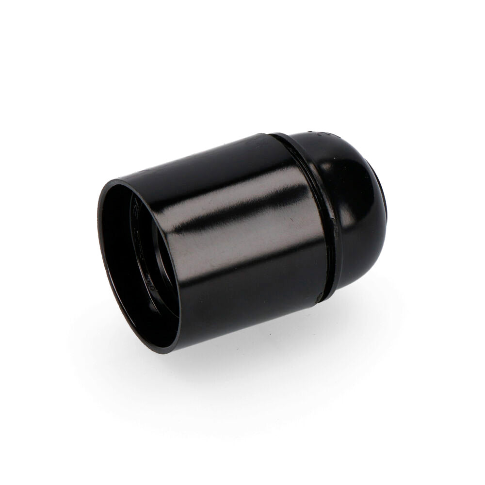 Casquilho de baquelite reforçado E27 preto EDM