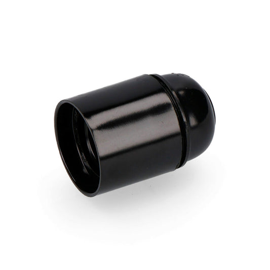 Casquilho de baquelite reforçado E27 preto EDM