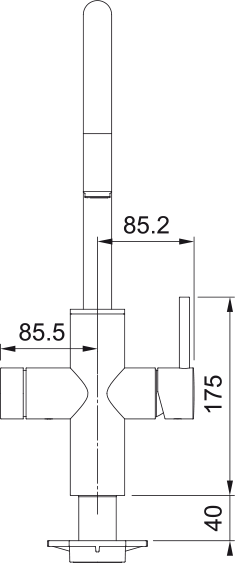 Torneira de cozinha multifuncional Mythos Water Hub Sparkling Franke 160.0708.956