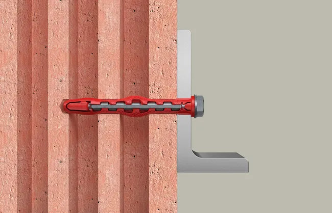 Caixa com 4 buchas de nylon e aço HybridPower 10x90 FUS Fischer