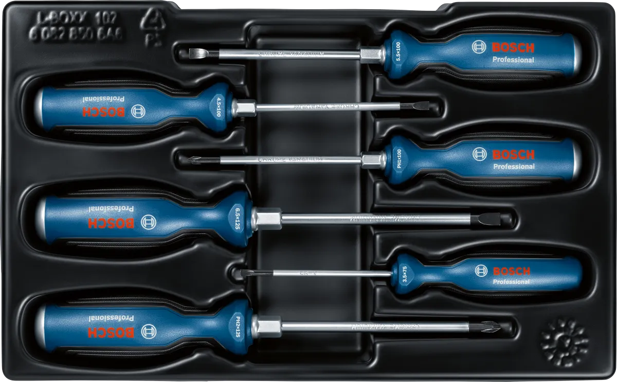 Conjunto de 6 chaves de fendas SL/PH PRO Bosch