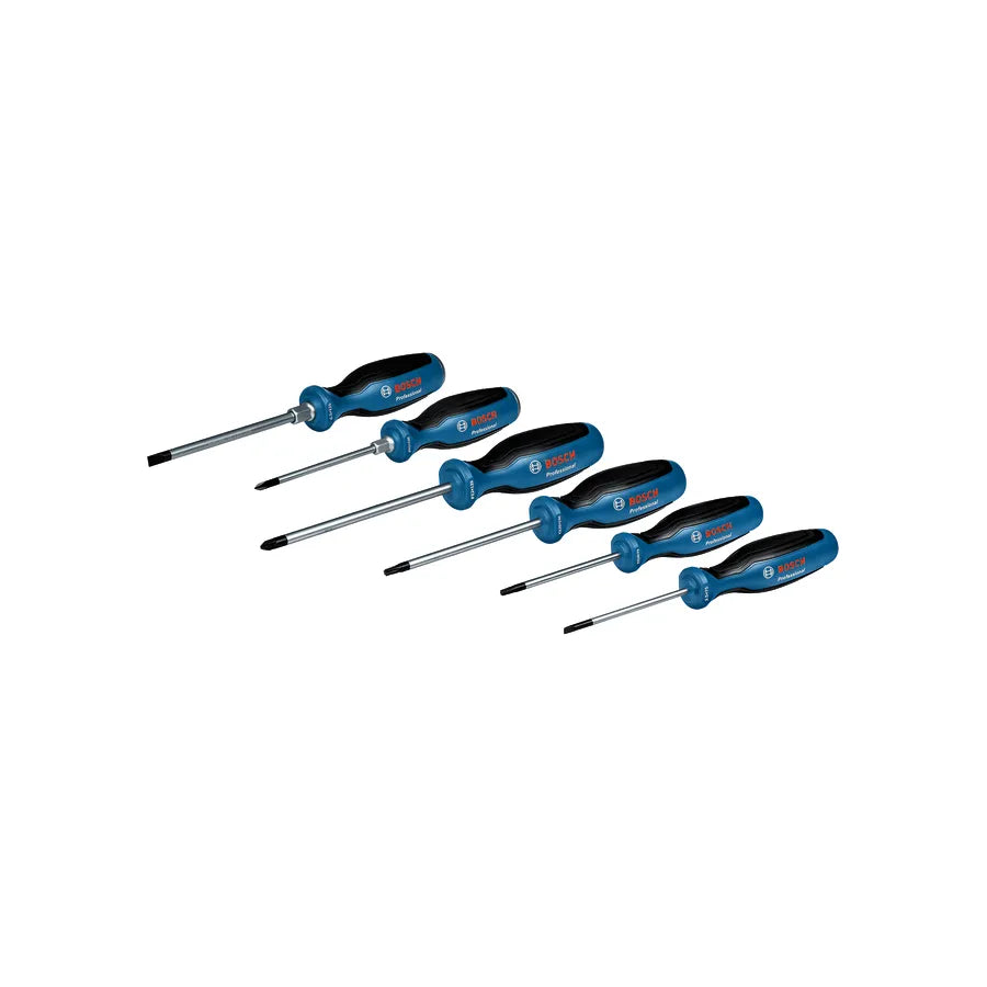 Conjunto de 6 chaves de fendas SL/PH/PZ/TX PRO Bosch