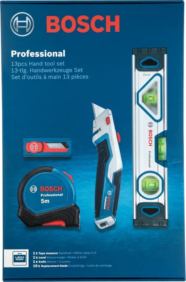 Conjunto de ferramentas manuais Bosch Pro, 13 peças