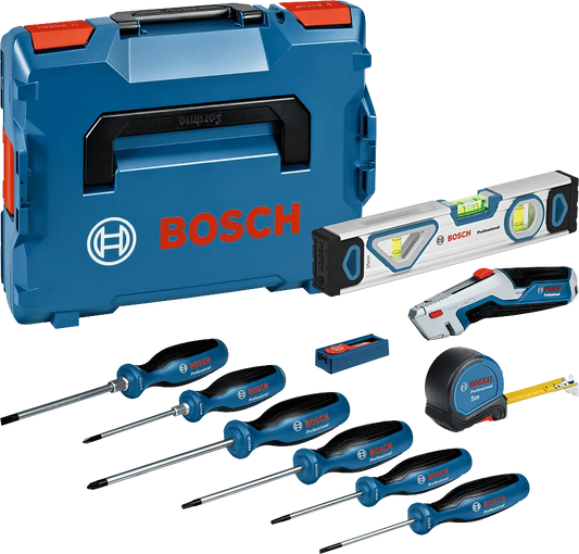 Conjunto de chaves de fendas e ferramentas manuais, 19 peças, com mala PRO Bosch